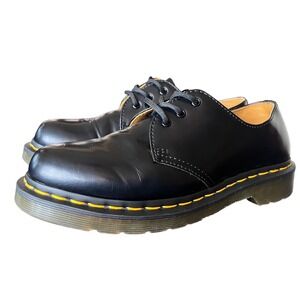Dr. Martens 1461 Black Smooth Leather 3-Eye Oxford Shoes Women 6 AW004 GV04R‎